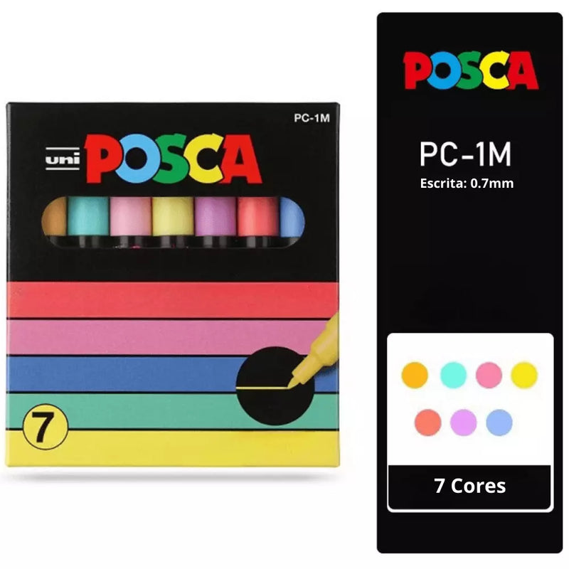 CANETA POSCA KIT PC 1M 3M 5M,  CORES A SUA ESCOLHA PARA SUA ARTE