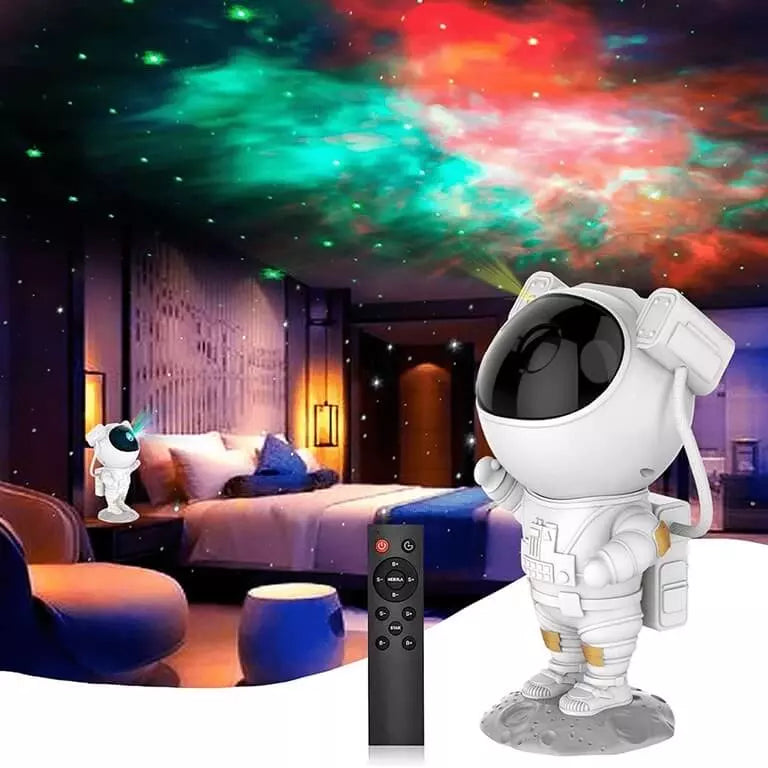 PROJETOR DE LUZ ASTRONAUTA APOLLO GALAXY - DECORAÇÃO CASA.