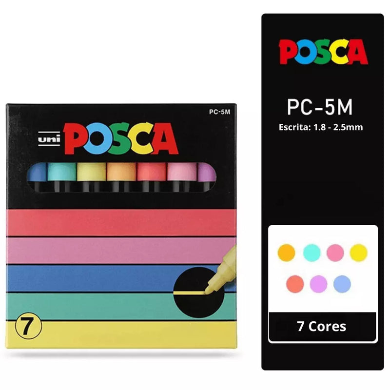 CANETA POSCA KIT PC 1M 3M 5M,  CORES A SUA ESCOLHA PARA SUA ARTE