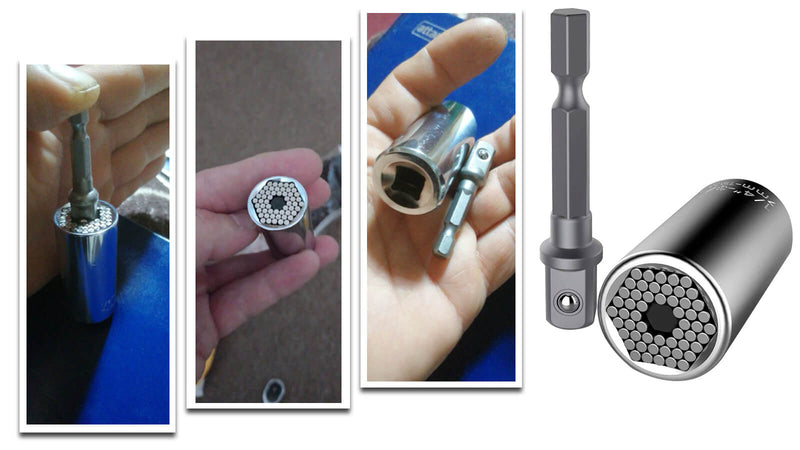 CHAVE UNIVERSAL TORQUE TAZMO, MANGA SOQUETE, BROCA ELÉTRICA, CATRACA, FERRAMENTA MULTIFUNCIONAL.