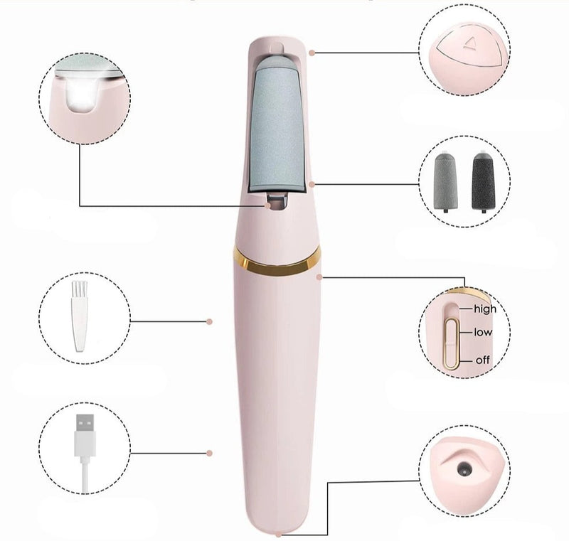 LIXA ELÉTRICA REMOVEDORA DE CALOS E RACHADURAS SKIN LINE